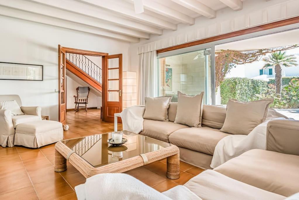 La Calma Espectacular Villa Con Jardin Y Piscina En Menorca S'Algar Exterior foto