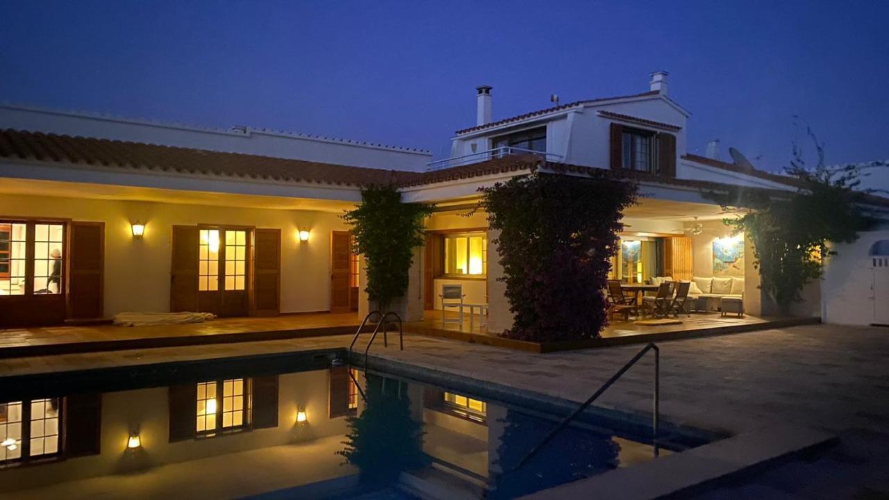 La Calma Espectacular Villa Con Jardin Y Piscina En Menorca S'Algar Exterior foto